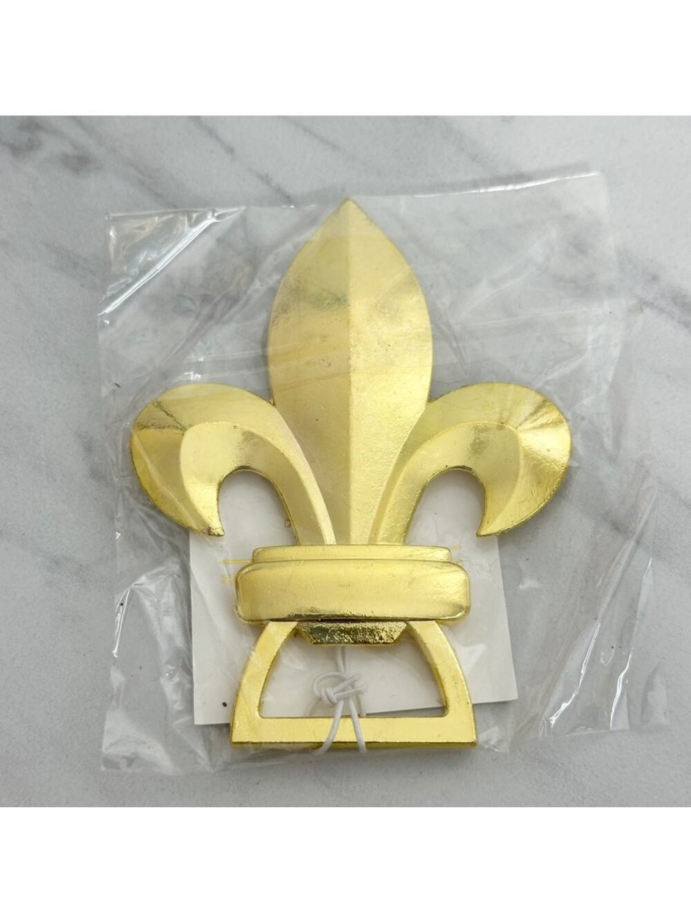 Slant Collections Fleur De Lis Gold Tone Bottle Opener New in Package Gift ✨